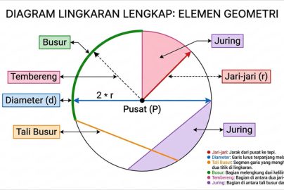 Lingkaran Luas Keliling Busur Juring Tembereng