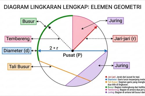 Lingkaran Luas Keliling Busur Juring Tembereng